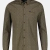 Poplin overhemd met allover print