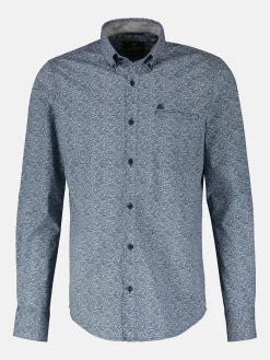 Poplin overhemd met allover print