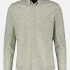 Poplin overhemd met AOP. Rek inhoud