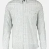 Poplin overhemd met minimale print