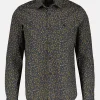 Poplin stretchoverhemd met AOP