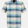 Shirt met halve mouwen en ruitmotief
