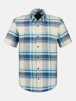 Shirt met halve mouwen en ruitmotief