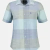 Shirt met korte mouwen *slub check*