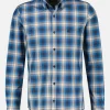 Shirt met lange mouwen en een geruite visgraatstructuur