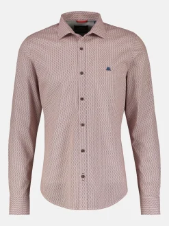Shirt met lange mouwen met AOP en cutaway kraag