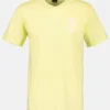Shirt met V-hals en print op de borst