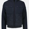 Sportieve blouson in gestructureerd, doorgestikt design