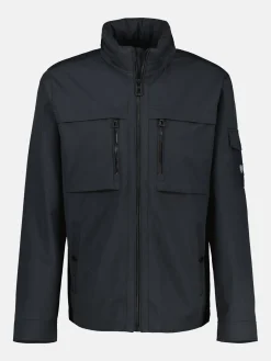 Sportieve shell-blouson met geïntegreerde capuchon