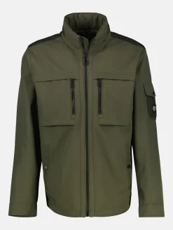 Sportieve shell-blouson met geïntegreerde capuchon