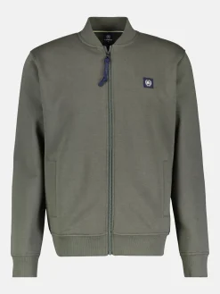 Sweatjack met collegekraag