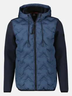 Sweatjack met nylon voorkant