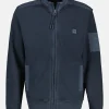 Sweatjack met opstaande kraag