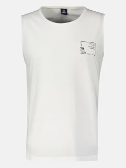 Tanktop met print op de borst