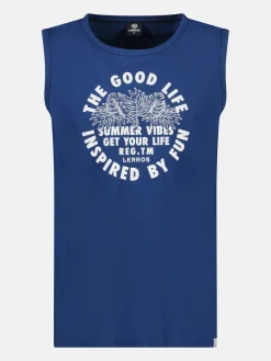 Tanktop voor heren, met print op de borst