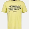 T-shirt met borstprint in grote maten