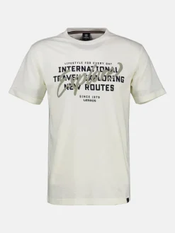 T-shirt met borstprint in grote maten