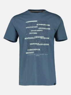 T-shirt met logoprint en ronde hals