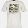 T-shirt met outdoorprint op de borst