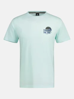 T-shirt met print op de borst *Follow the sun*