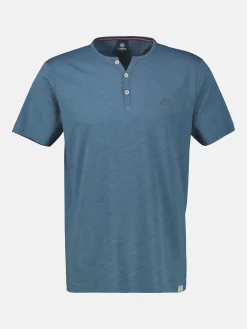 Unifarbenes Serafino-Shirt in Großen Größen