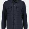Vest met een gewatteerde nylon look