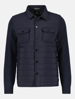 Vest met een gewatteerde nylon look