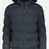 Warm gevoerde, gewatteerde blouson met verborgen capuchon