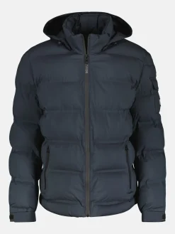 Warm gevoerde, gewatteerde blouson met verborgen capuchon